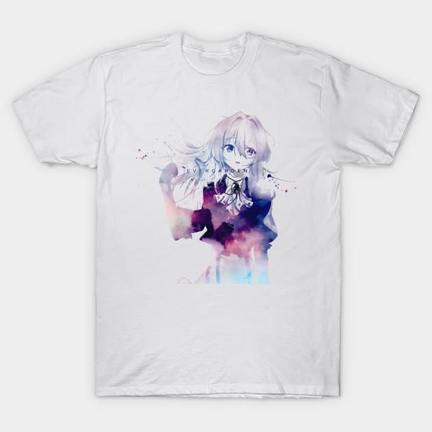 cloud gradient Violet T-Shirt by stingi